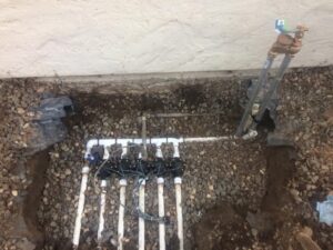 Site work underground water sprinkler utilities in chico, ca